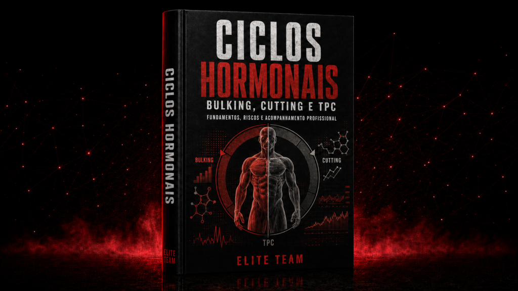 Capa do material Ciclos Hormonais: Bulking, Cutting e TPC, da Elite Team.